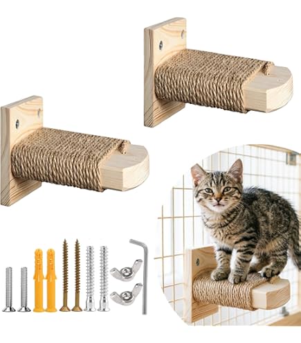 Amazon.co.jp: キャットステップ 猫 階段 猫ケージ用/壁掛け用 木製